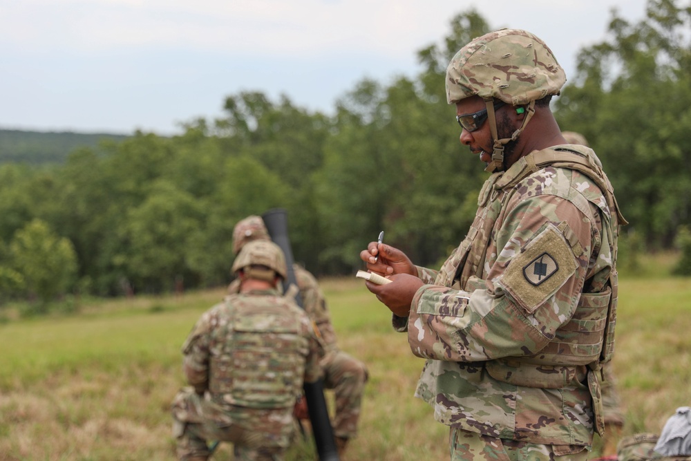 Mortar Events Throughout Annual Training 2024