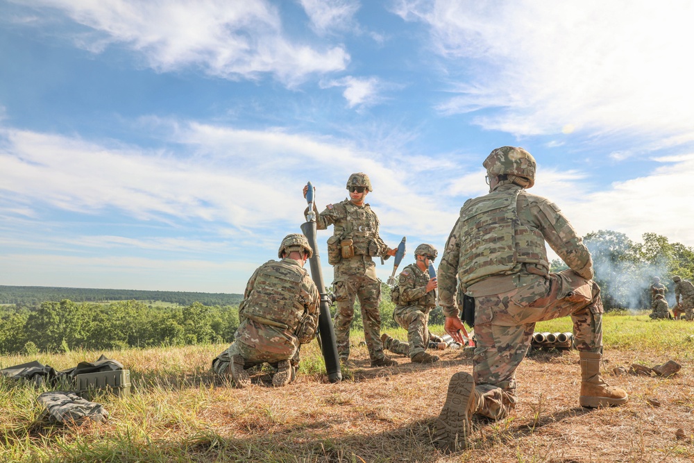 Mortar Events Throughout Annual Training 2024