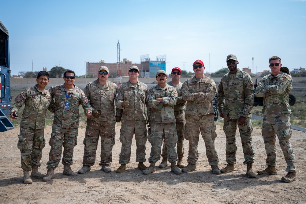 819th RED HORSE Squadron, 635th Materiel Maintenance Squadron civil engineers install crucial MAAS at Festival Aereo Chiclayo 2024