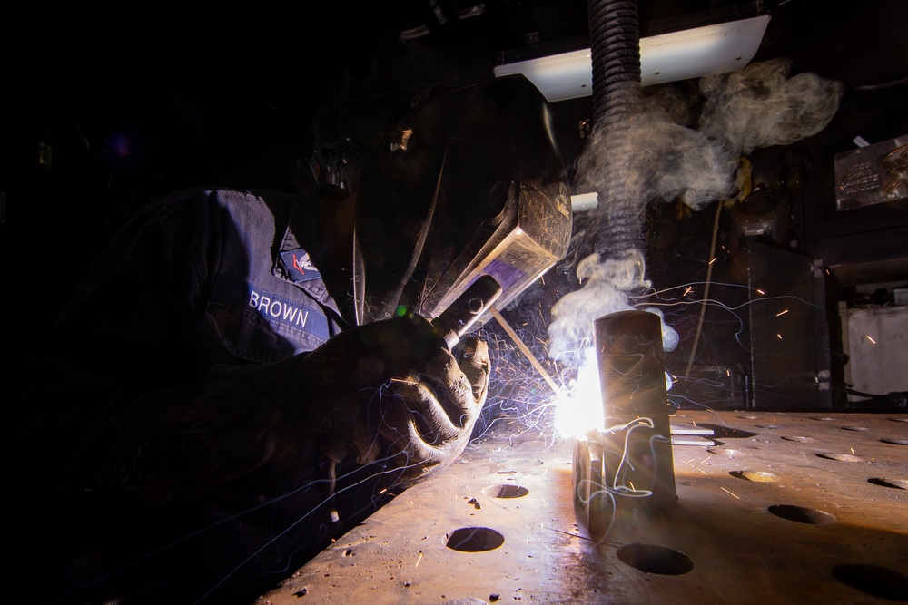 George Washington’s Repair Division Conduct Daily Operations