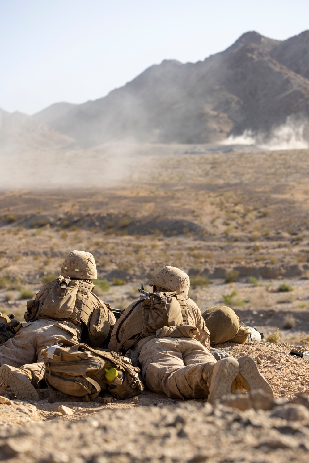 U.S. Marines with 2nd Battalion, 24th Marine Regiment, execute Range 400 at ITX 4-24