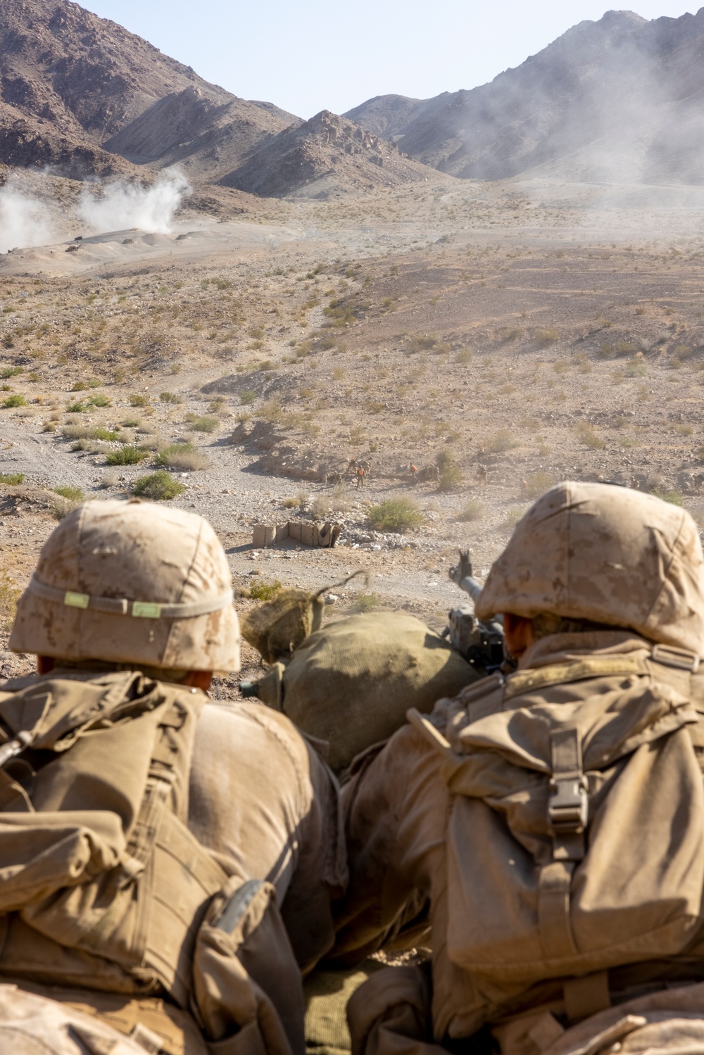 U.S. Marines with 2nd Battalion, 24th Marine Regiment, execute Range 400 at ITX 4-24