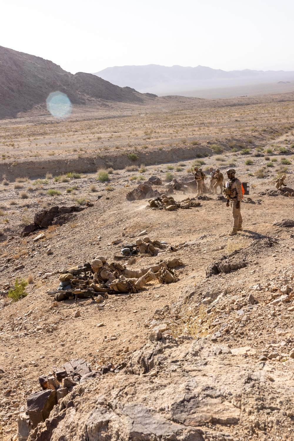 U.S. Marines with 2nd Battalion, 24th Marine Regiment, execute Range 400 at ITX 4-24