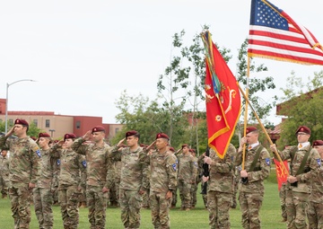 377th Parachute Field Artillery Regiment Change of Command ceremony