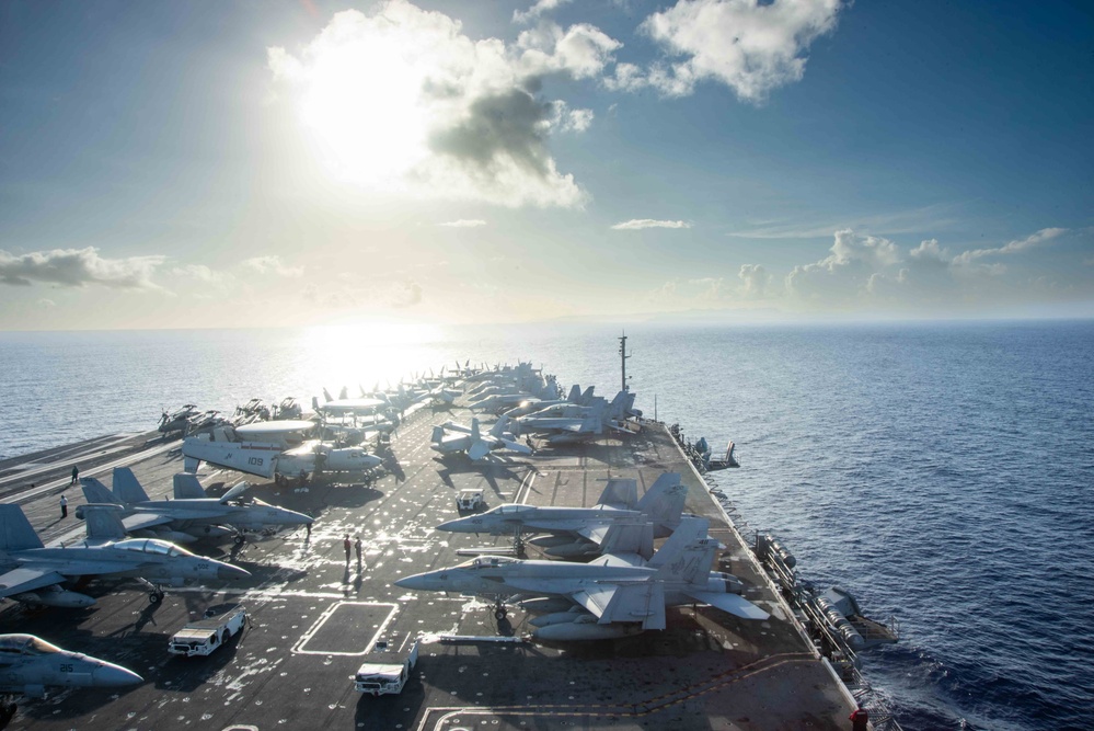 USS Ronald Reagan (CVN 76) arrives in Guam for scheduled port visit