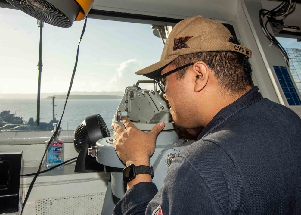 USS Ronald Reagan (CVN 76) arrives in Guam for scheduled port visit