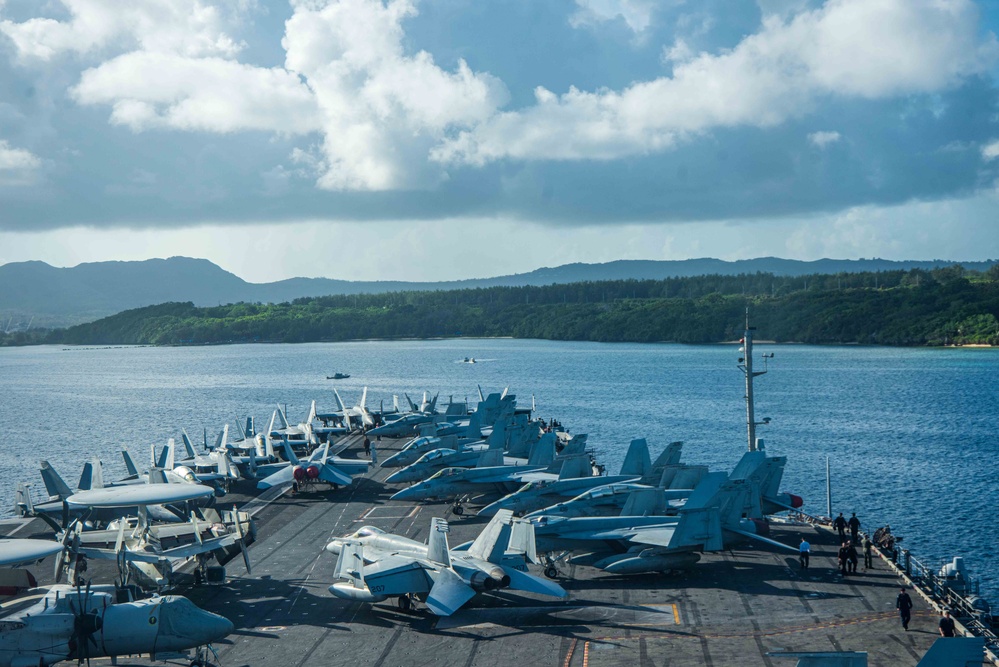 USS Ronald Reagan (CVN 76) arrives in Guam for scheduled port visit