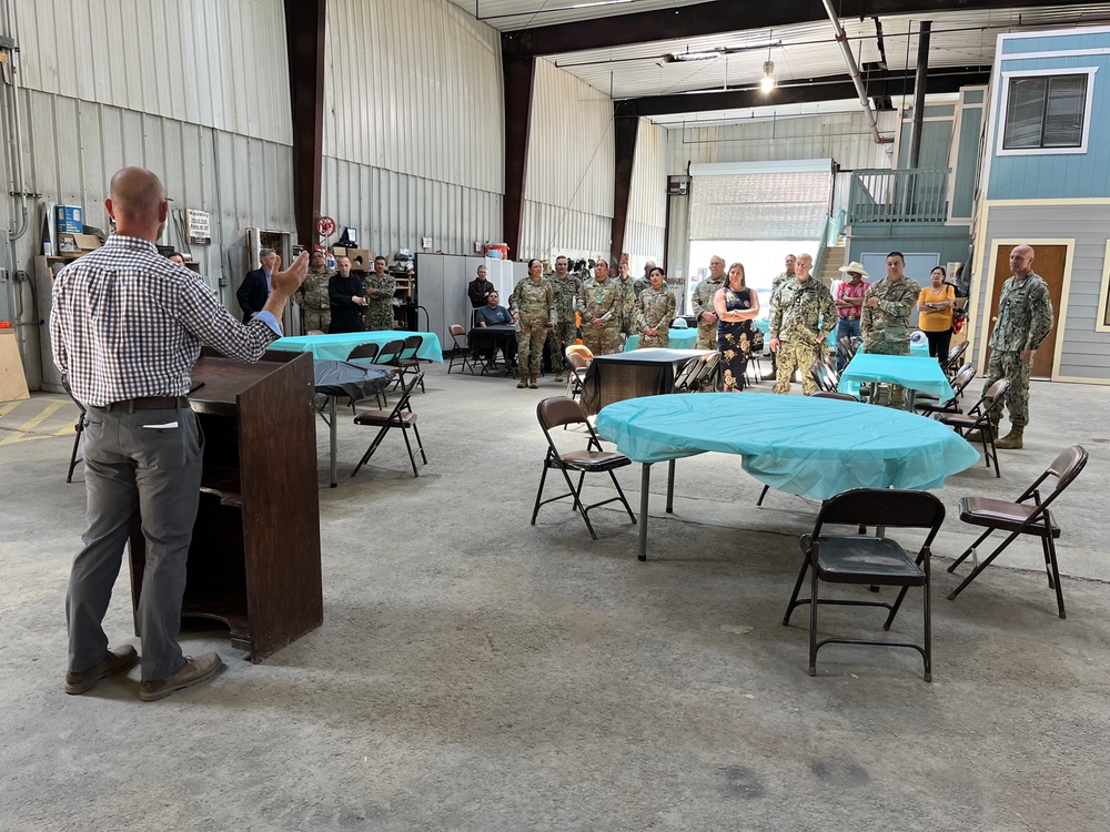 NMCB 25 and SWIF hold an open house for distinguished visitors at SWIF facilities