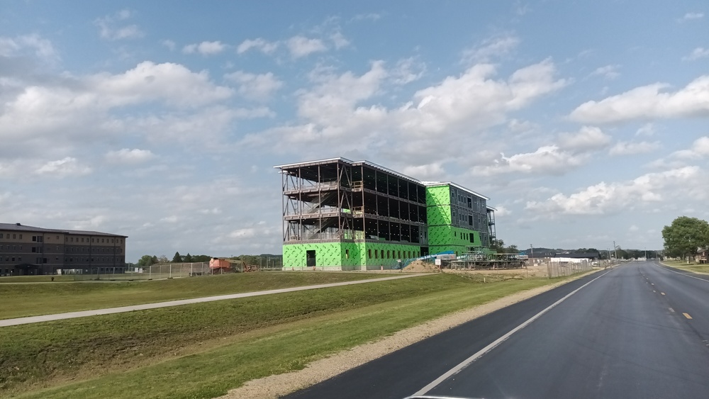 June 2024 barracks construction operations at Fort McCoy