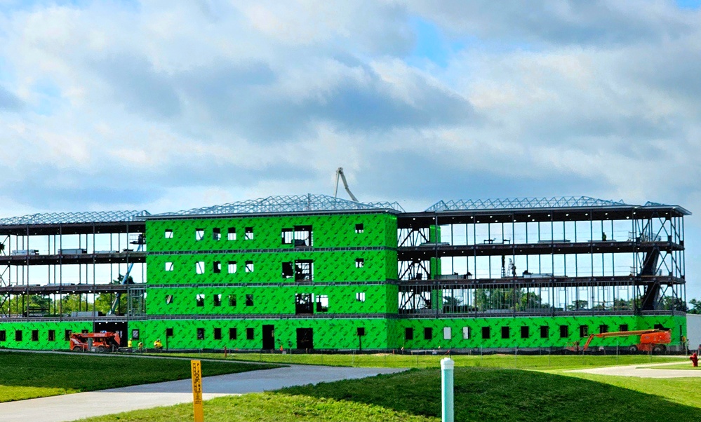 June 2024 barracks construction operations at Fort McCoy