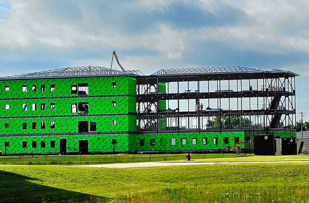June 2024 barracks construction operations at Fort McCoy