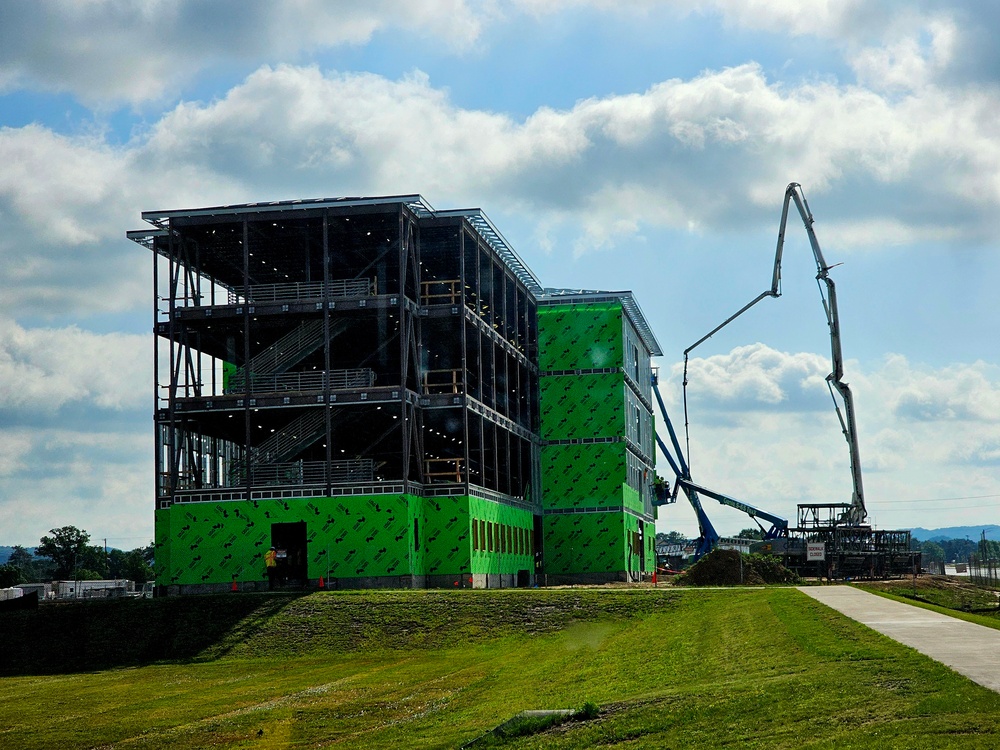 June 2024 barracks construction operations at Fort McCoy