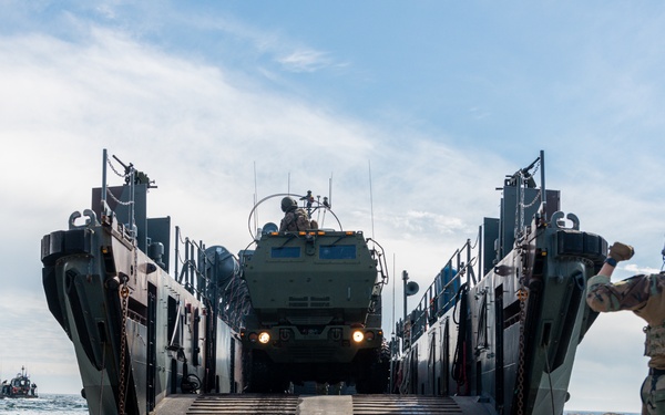 BALTOPS 24: Kilo Battery HIMARS Amphibious Maneuver