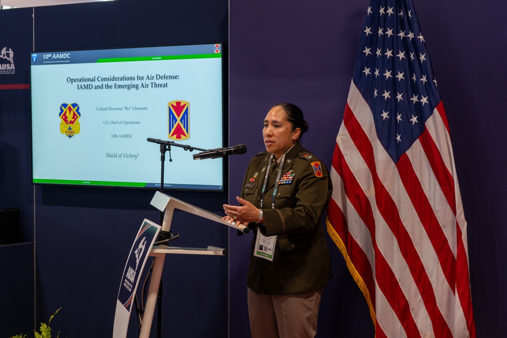 10th AAMDC talks integrated air and missile defense during EUROSATORY 2024