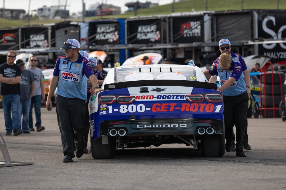 Iowa National Guard Honor Guard presented the colors at the ARCA Menards Series Race