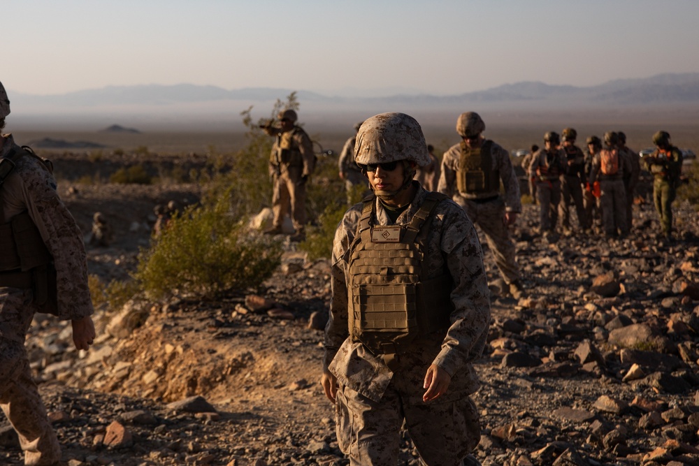 U.S. Marines with 3/25 execute range 410 alpha during ITX 4-24