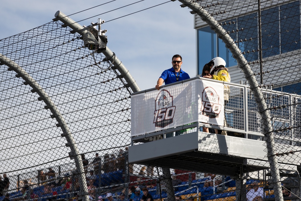 Iowa National Guard Honor Guard presented the colors at the ARCA Menards Series Race