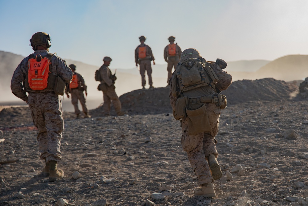U.S. Marines with 3/25 execute range 410 alpha during ITX 4-24