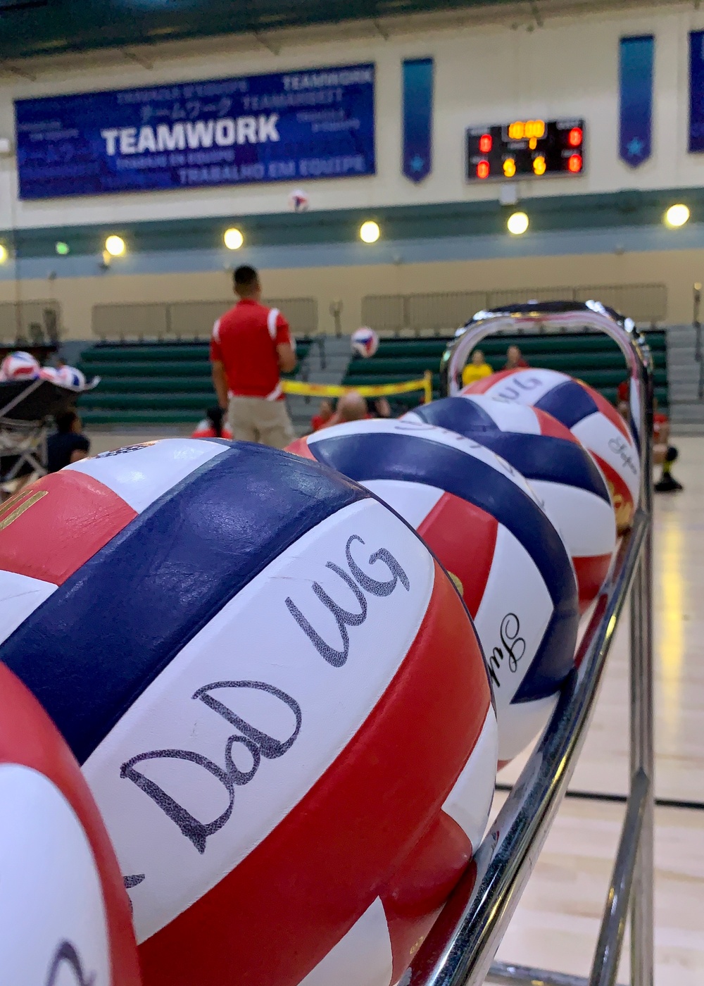 Team Marine Corps Seated Volleyball Practice