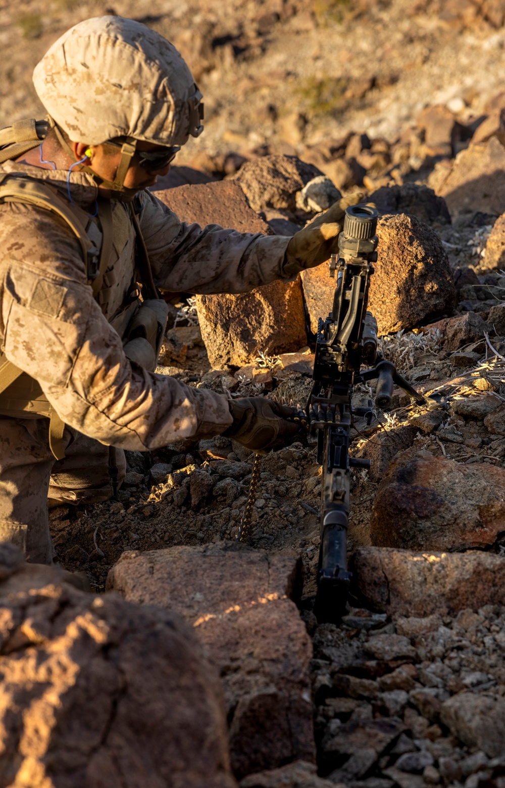 U.S. Marines with 3/25 execute range 410 alpha