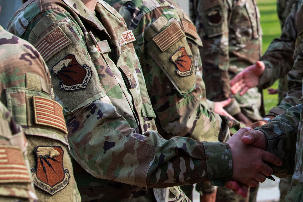 The 137th SOW welcomes their newest Air Commandos with wing patch