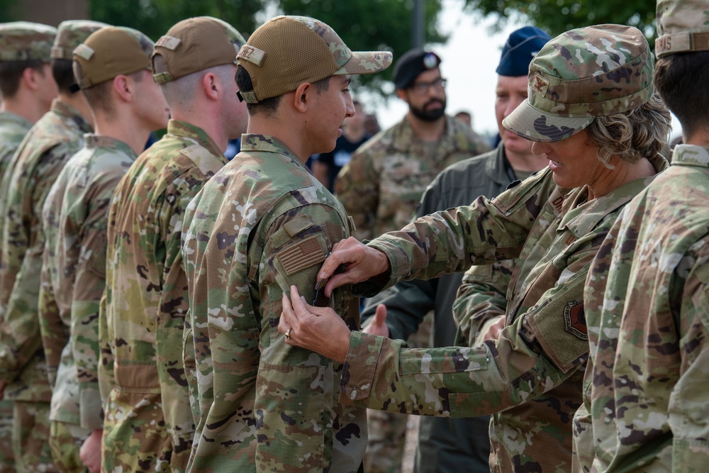 The 137th SOW welcomes their newest Air Commandos with wing patch