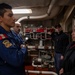 Peruvian Sailors tour George Washington