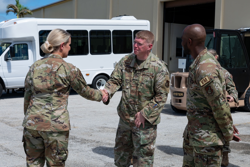 Pacific Air Forces deputy commander visits Andersen Air Force Base