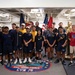 USS Ronald Reagan (CVN 76) hosts ship tour for members of Father Duenas Memorial School and Guam High School NJROTC
