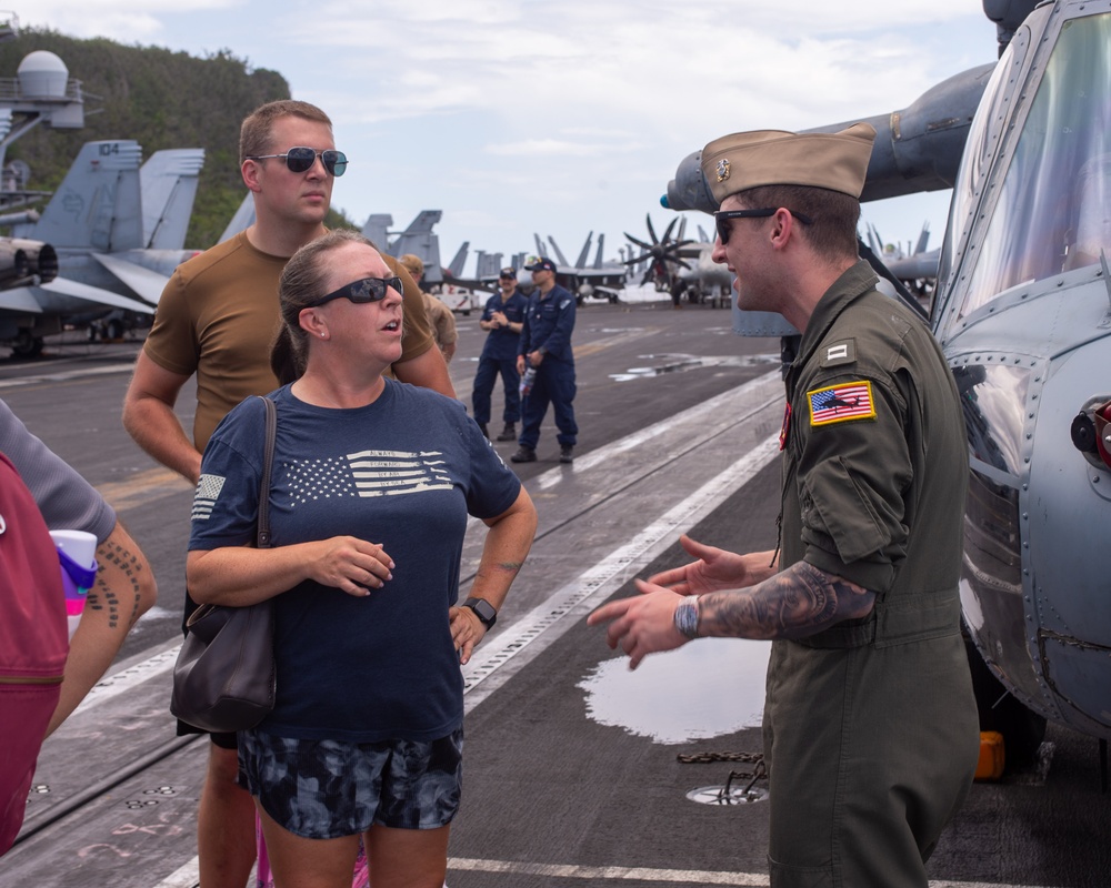 USS Ronald Reagan (CVN 76) hosts ship tour for members of Anderson Air Force Base