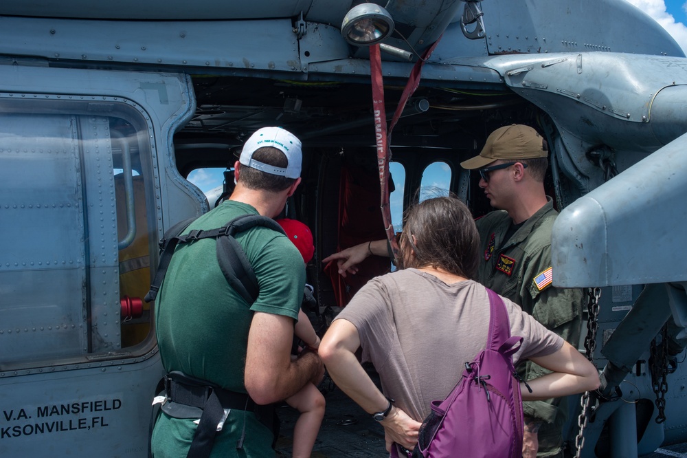 USS Ronald Reagan (CVN 76) hosts ship tour for members of Anderson Air Force Base