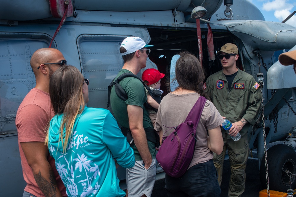 USS Ronald Reagan (CVN 76) hosts ship tour for members of Anderson Air Force Base