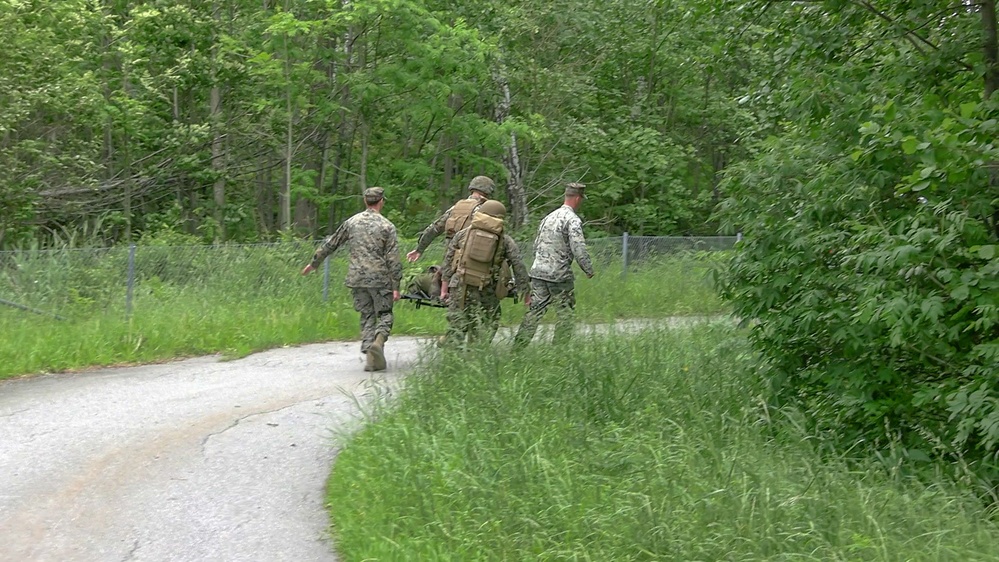 CLB-8 Performs Casualty Evacuations with Swedish Marines and Sailors