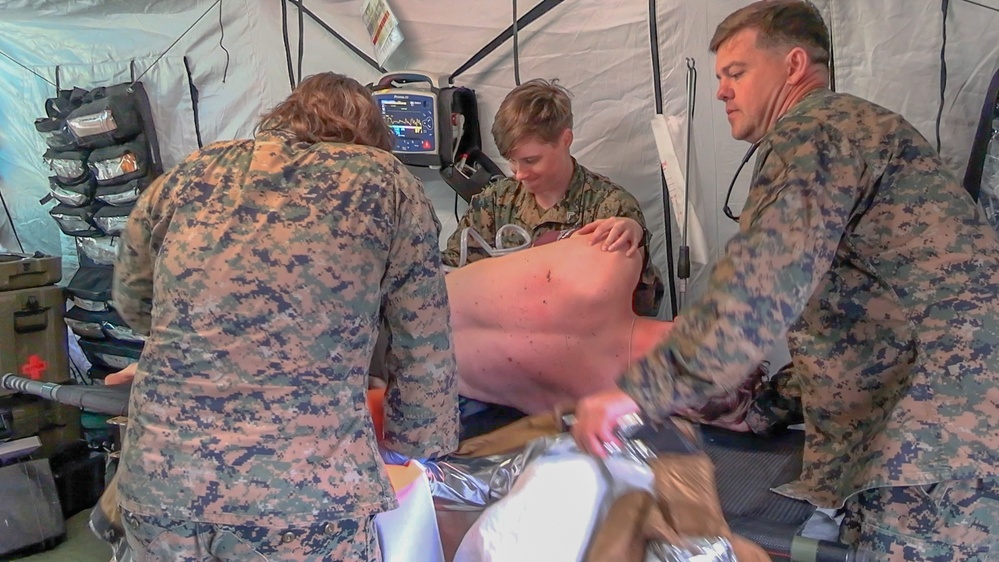 CLB-8 Performs Casualty Evacuations with Swedish Marines and Sailors