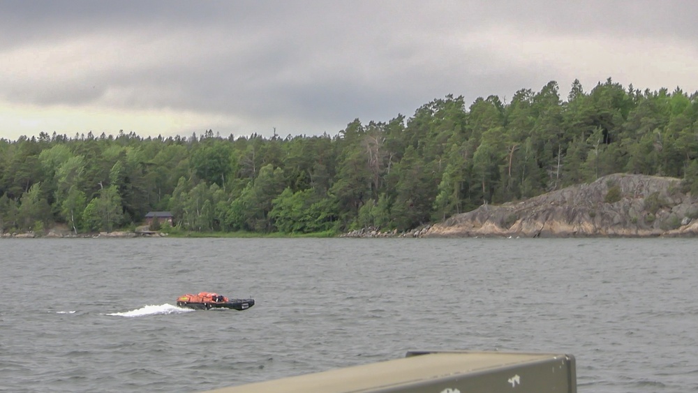 CLB-8 Performs Casualty Evacuations with Swedish Marines and Sailors