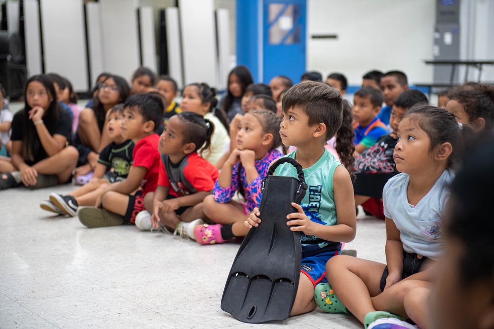 USS Ronald Reagan (CVN 76) Sailors and other Navy Sailors participate in a community relations event at Manuel Ulloa Lujan Elementary School