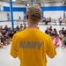 USS Ronald Reagan (CVN 76) Sailors and other Navy Sailors participate in a community relations event at Manuel Ulloa Lujan Elementary School