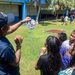 USS Ronald Reagan (CVN 76) Sailors and other Navy Sailors participate in a community relations event at Manuel Ulloa Lujan Elementary School