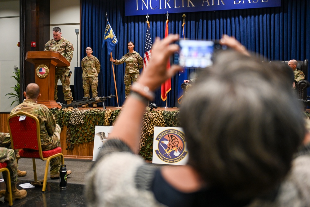 39th Security Forces Squadron hosts change of command ceremony