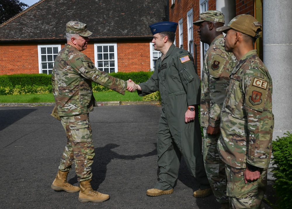 U.S. Air Force Installation and Mission Support Center command team visits RAF Mildenhall