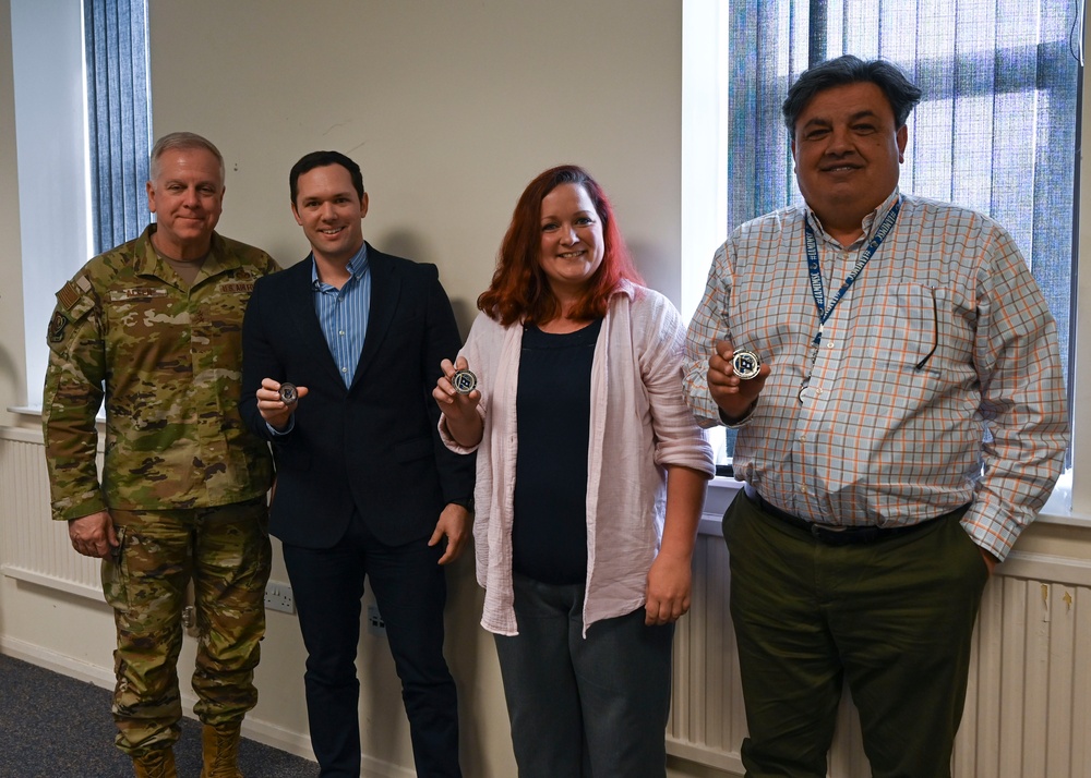 U.S. Air Force Installation and Mission Support Center command team visits RAF Mildenhall