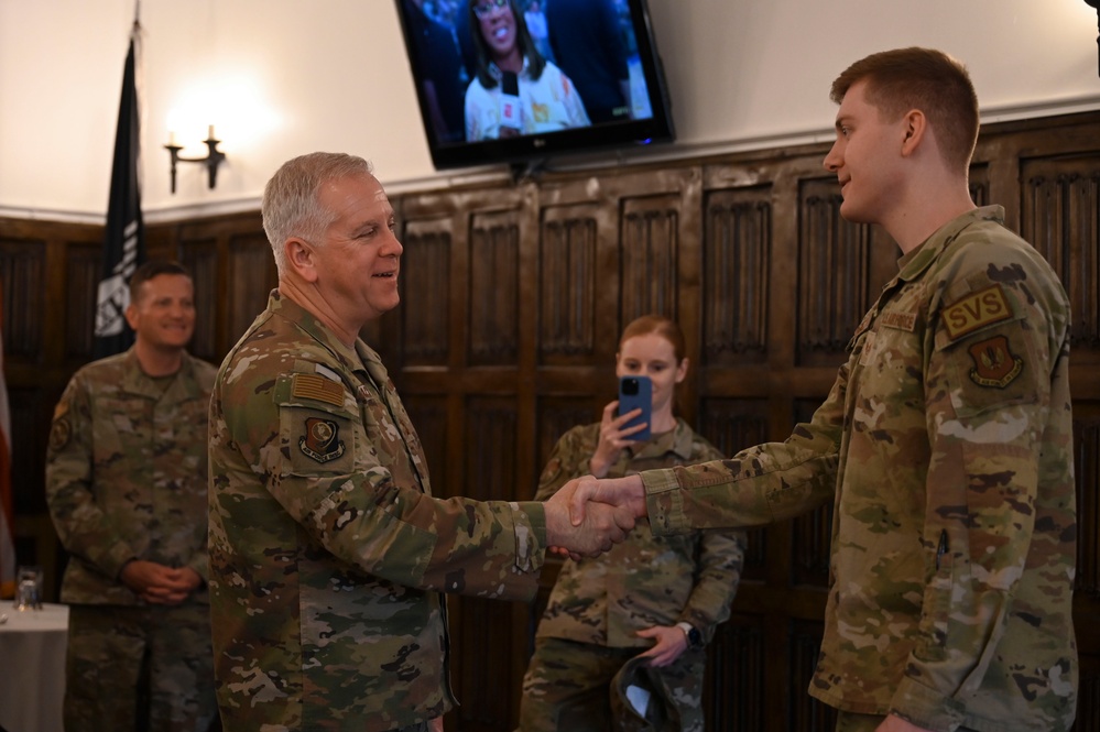 U.S. Air Force Installation and Mission Support Center command team visits RAF Mildenhall