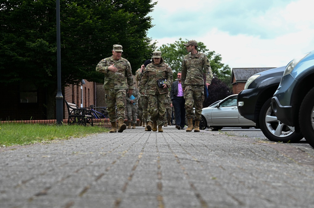 U.S. Air Force Installation and Mission Support Center command team visits RAF Mildenhall