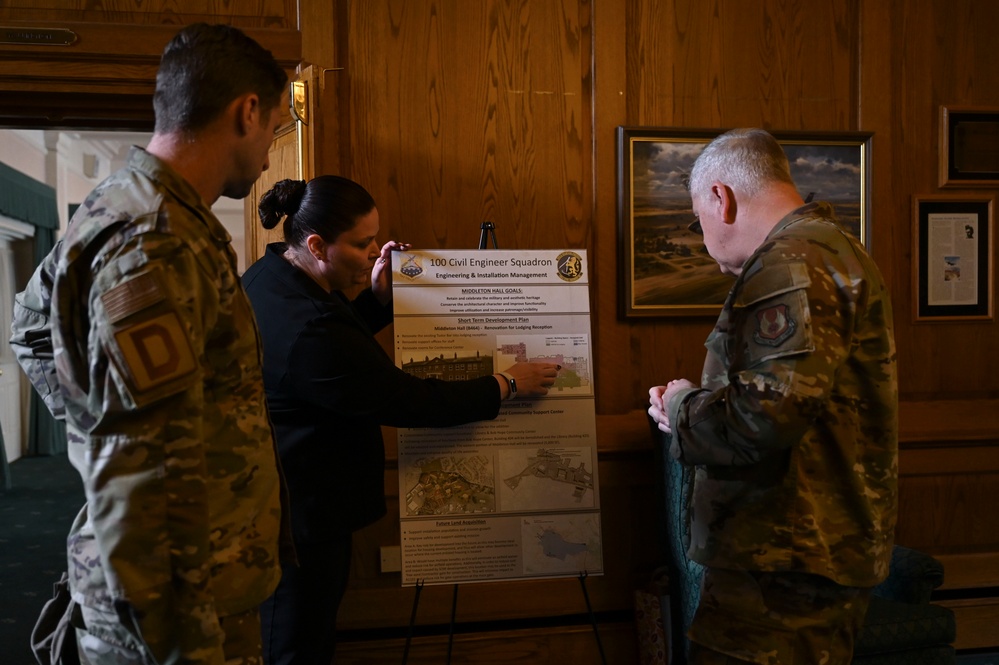 U.S. Air Force Installation and Mission Support Center command team visits RAF Mildenhall