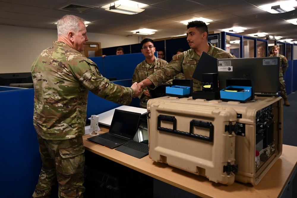 U.S. Air Force Installation and Mission Support Center command team visits RAF Mildenhall
