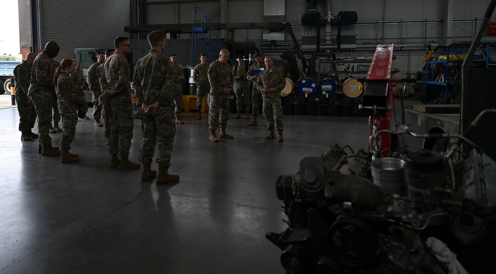 U.S. Air Force Installation and Mission Support Center command team visits RAF Mildenhall