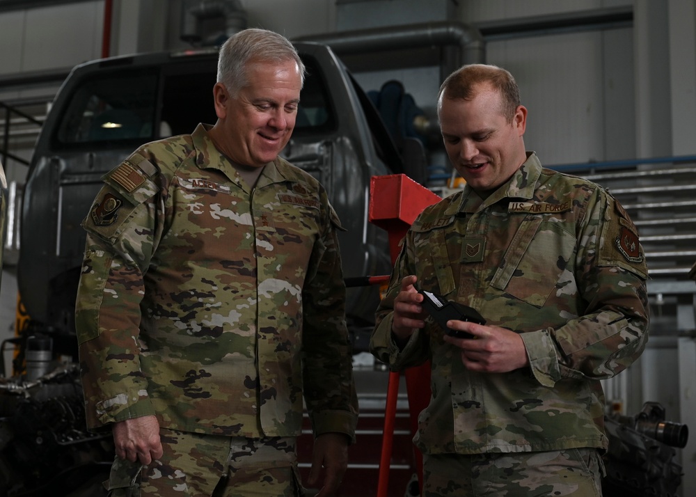 U.S. Air Force Installation and Mission Support Center command team visits RAF Mildenhall