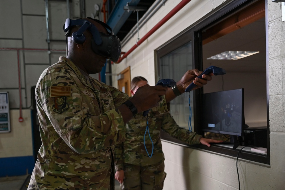 U.S. Air Force Installation and Mission Support Center command team visits RAF Mildenhall