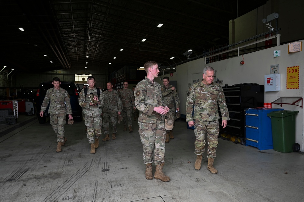 U.S. Air Force Installation and Mission Support Center command team visits RAF Mildenhall