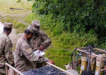 553rd DSSB Practices Water Purification In Poland
